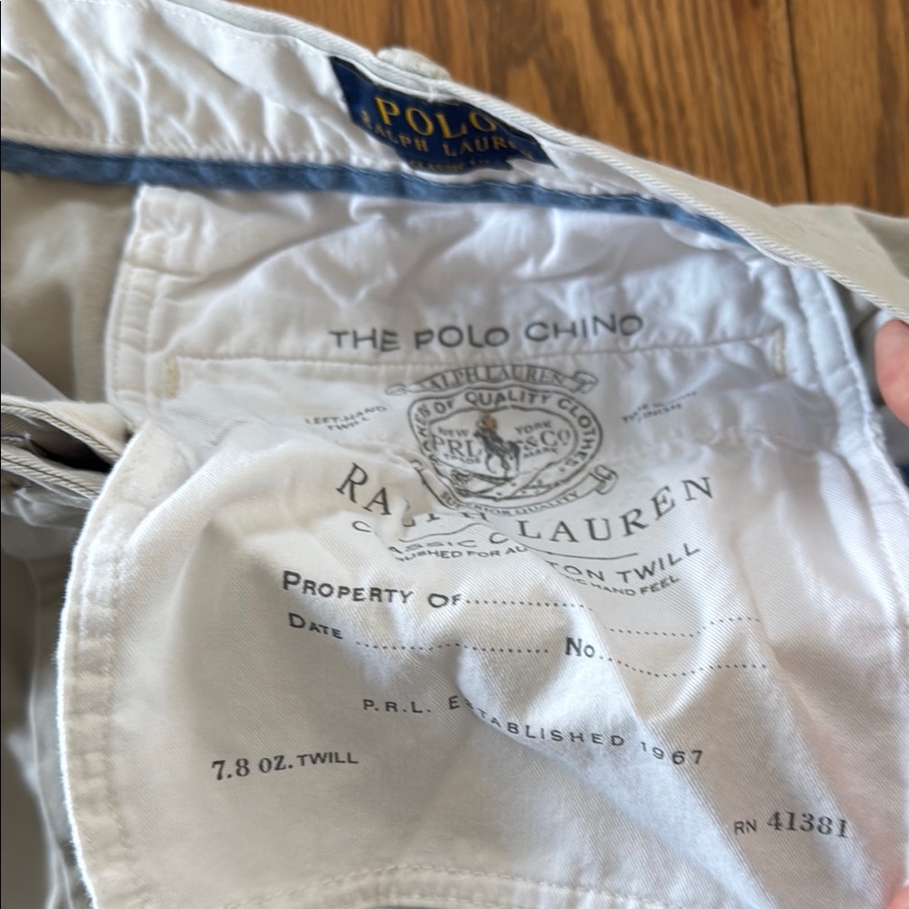 Ralph Lauren Classic Chino Khaki pants - Picture 3 of 5